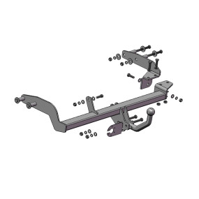 Фаркоп съемный на 2 болта - Mercedes-Benz E-Class W210 1996-2002