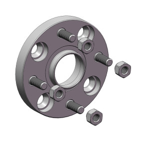 Проставки для вылета колес на Buick 20 мм 4x114,3 dia 56,6 (STUD12X1.5)