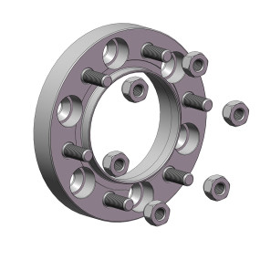 Проставки для вылета колес на Hyundai 25 мм 6x139,7 dia 106,1 (STUD12x1.5)