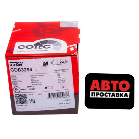 Тормозные колодки дисковые TRW GDB3294