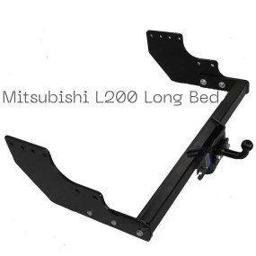 Фаркоп съемный на 2 болта на пластине кованый - Mitsubishi L200 Long Bed