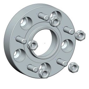 Проставки для вильоту коліс на GMC 30 мм 5x120,65 dia 70,3