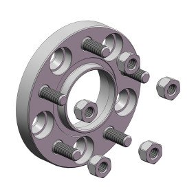 Проставки для вылета колес на Pontiac 20 мм 5x115 dia 70,3 - (STUD12X1.5)